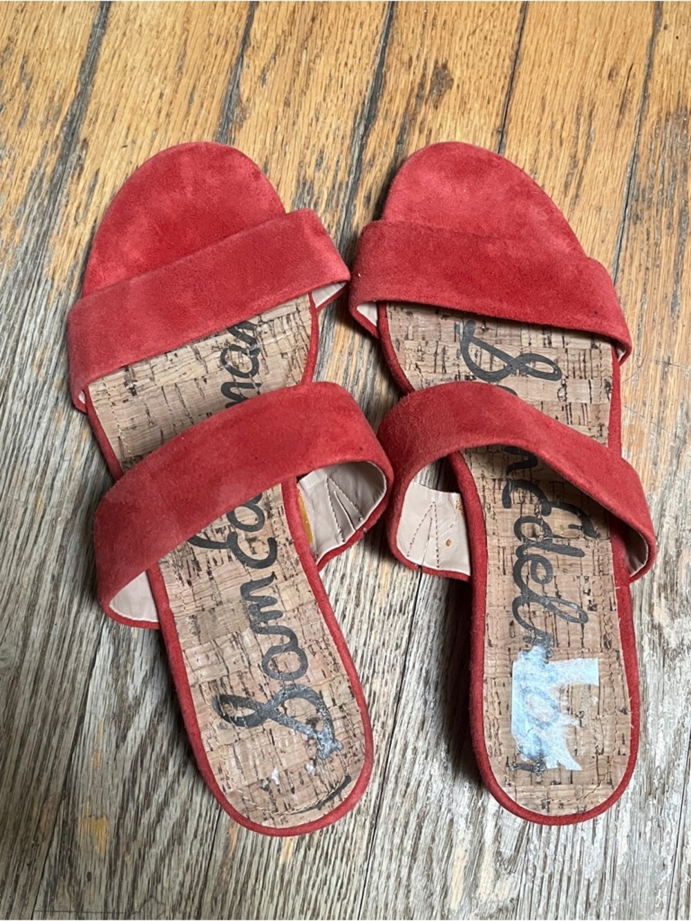 Sam Edelman Suede Double Strap Slide Sandals Size 8.5 - Picture 2 of 6